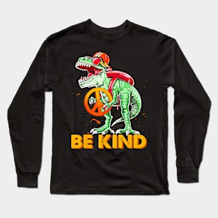 Unity Day Dinosaur T Rex Be Kind Anti Bullying Toddler Kids Long Sleeve T-Shirt